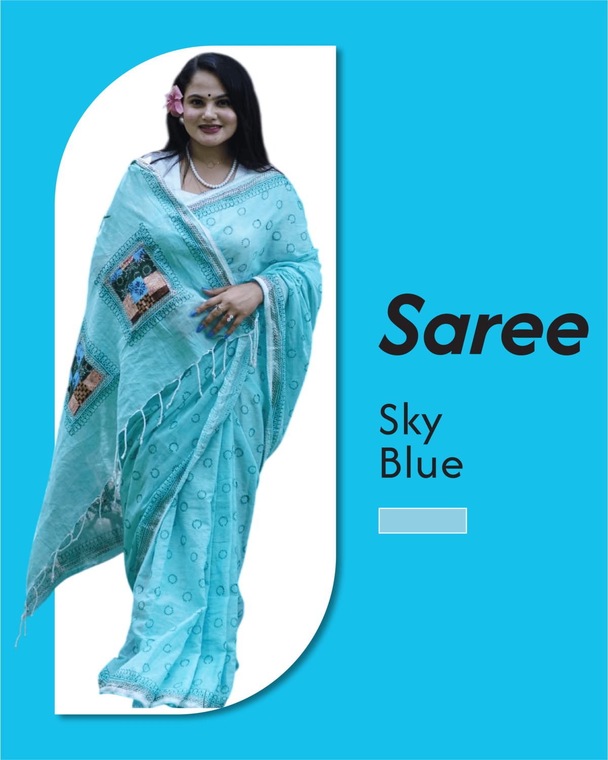 CHN-SH4-AJJJ005 Semi-muslin-saree - Image 1