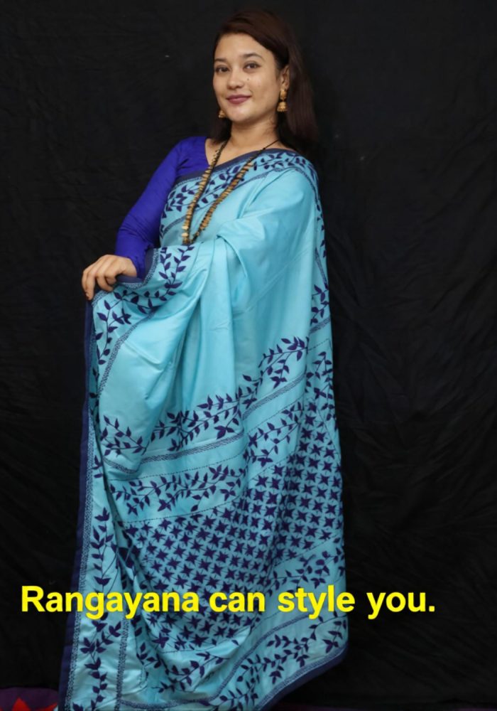 Dual Tone Semi Balaka Saree